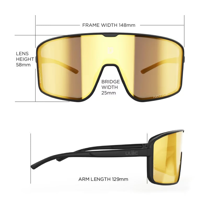 ULAC Neo Vue OTAKU Jet Black / Champion Gold Photochromic