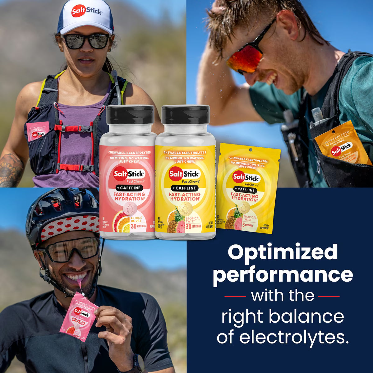 Saltstick Caffeine FastChews - Bottle