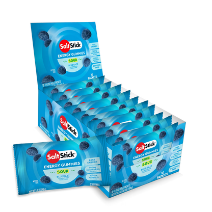 Saltstick Sour Blue Razz Energy Gummies