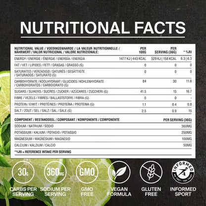 Styrkr Mix MIX+ Lime & Mint Dual-Carb Drink Mix