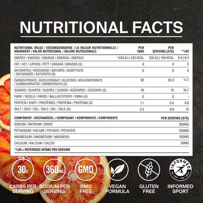 Styrkr Mix MIX+ Blood Orange Dual-Carb Drink Mix